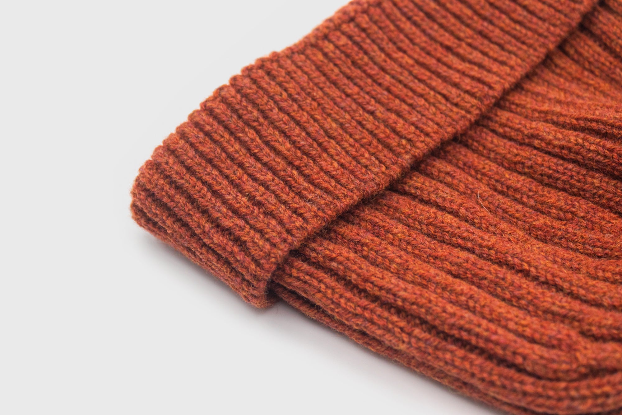 Merino Wool Watch Cap [Orange Mix] Hats, Scarves & Gloves [Accessories] Highland 2000    Deadstock General Store, Manchester