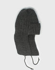 Merino Wool Flight Cap [Charcoal]