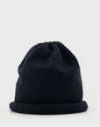Merino Wool Roll Up Cap [Navy]