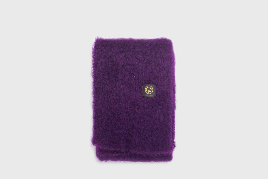 Mohair Plain Scarf [Purple] Hats, Scarves & Gloves [Accessories] Mantas Ezcaray    Deadstock General Store, Manchester
