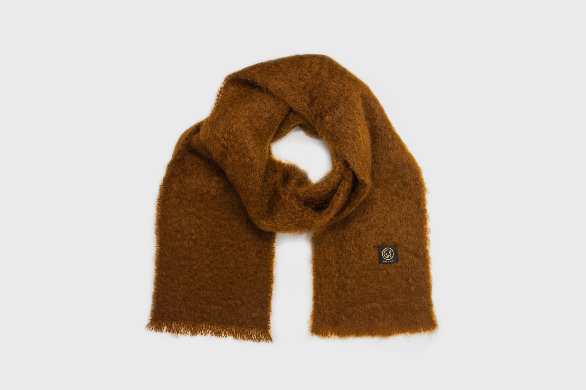 Mohair Plain Scarf [Brown] Hats, Scarves &amp; Gloves [Accessories] Mantas Ezcaray    Deadstock General Store, Manchester