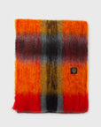 Mohair Tartan Scarf [Orange] Hats, Scarves & Gloves [Accessories] Mantas Ezcaray    Deadstock General Store, Manchester