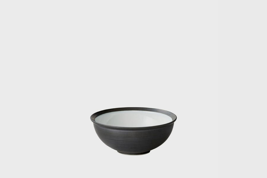 KINTO RIM Hasami Porcelain Bowl – Black – Small 140mm – BindleStore. (Deadstock General Store, Manchester)
