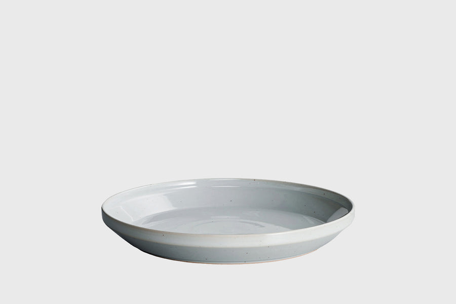 KINTO RIM Hasami Porcelain Pasta Plate – Large 240mm – Earth Grey – BindleStore. (Deadstock General Store, Manchester)
