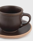 MUI Espresso Cup & Saucer [Brown]