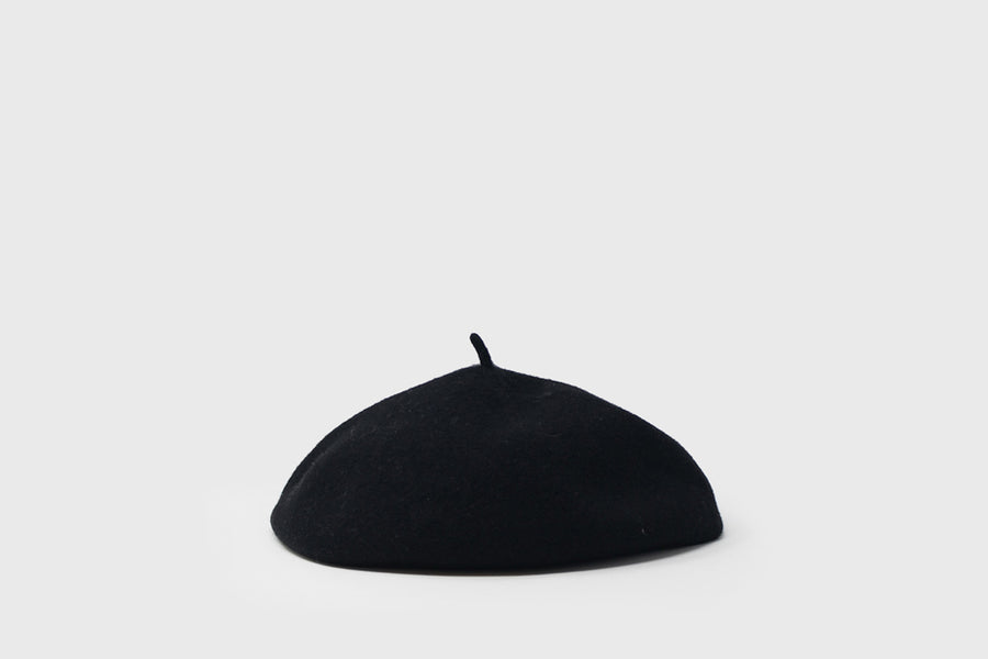 Roll Up Wool Béret Hats, Scarves & Gloves [Accessories] Kopka Accessories Black   Deadstock General Store, Manchester