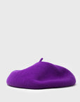 Roll Up Wool Béret Hats, Scarves & Gloves [Accessories] Kopka Accessories Bright Purple   Deadstock General Store, Manchester