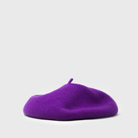 Roll Up Wool Béret Hats, Scarves & Gloves [Accessories] Kopka Accessories Bright Purple   Deadstock General Store, Manchester