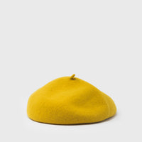 Roll Up Wool Béret Hats, Scarves & Gloves [Accessories] Kopka Accessories Mustard   Deadstock General Store, Manchester