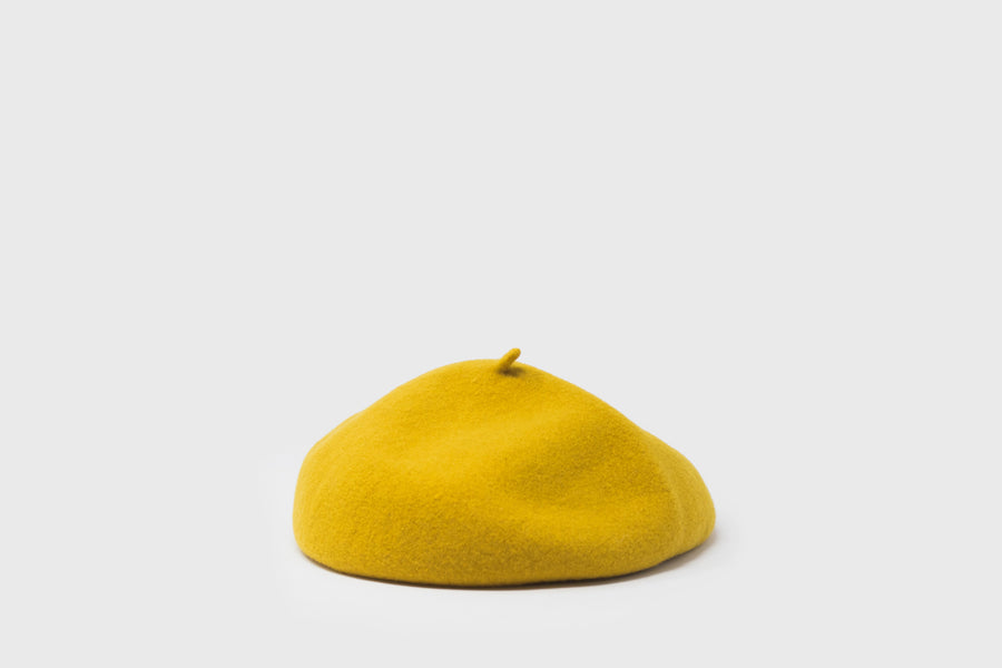 Roll Up Wool Béret Hats, Scarves & Gloves [Accessories] Kopka Accessories Mustard   Deadstock General Store, Manchester