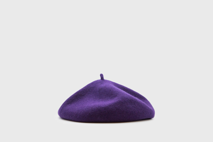 Roll Up Wool Béret Hats, Scarves & Gloves [Accessories] Kopka Accessories Purple   Deadstock General Store, Manchester
