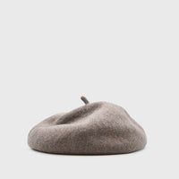 Roll Up Wool Béret Hats, Scarves & Gloves [Accessories] Kopka Accessories Taupe   Deadstock General Store, Manchester
