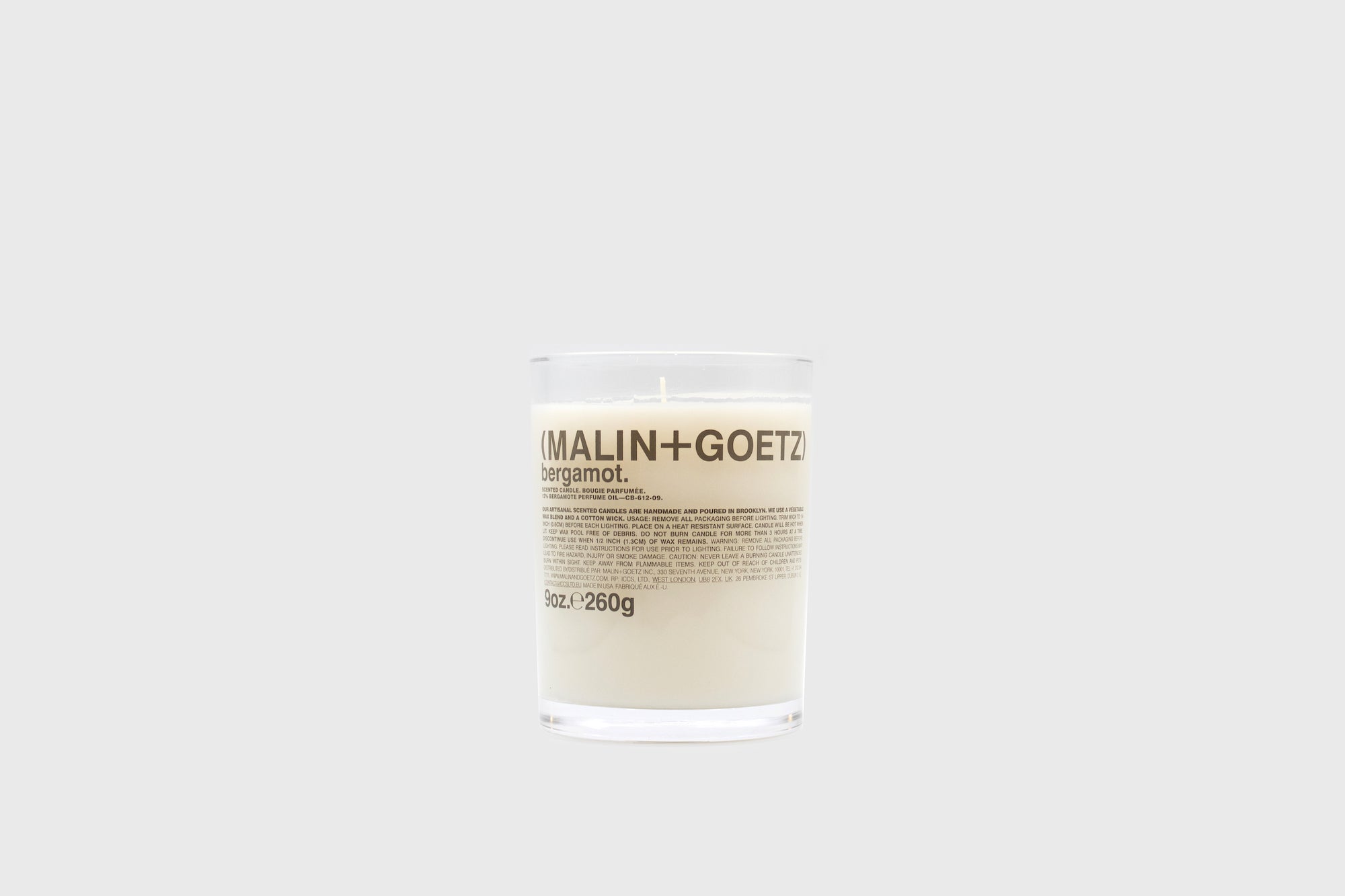 Bergamot Candle Candles &amp; Home Fragrance [Homeware] MALIN+GOETZ    Deadstock General Store, Manchester