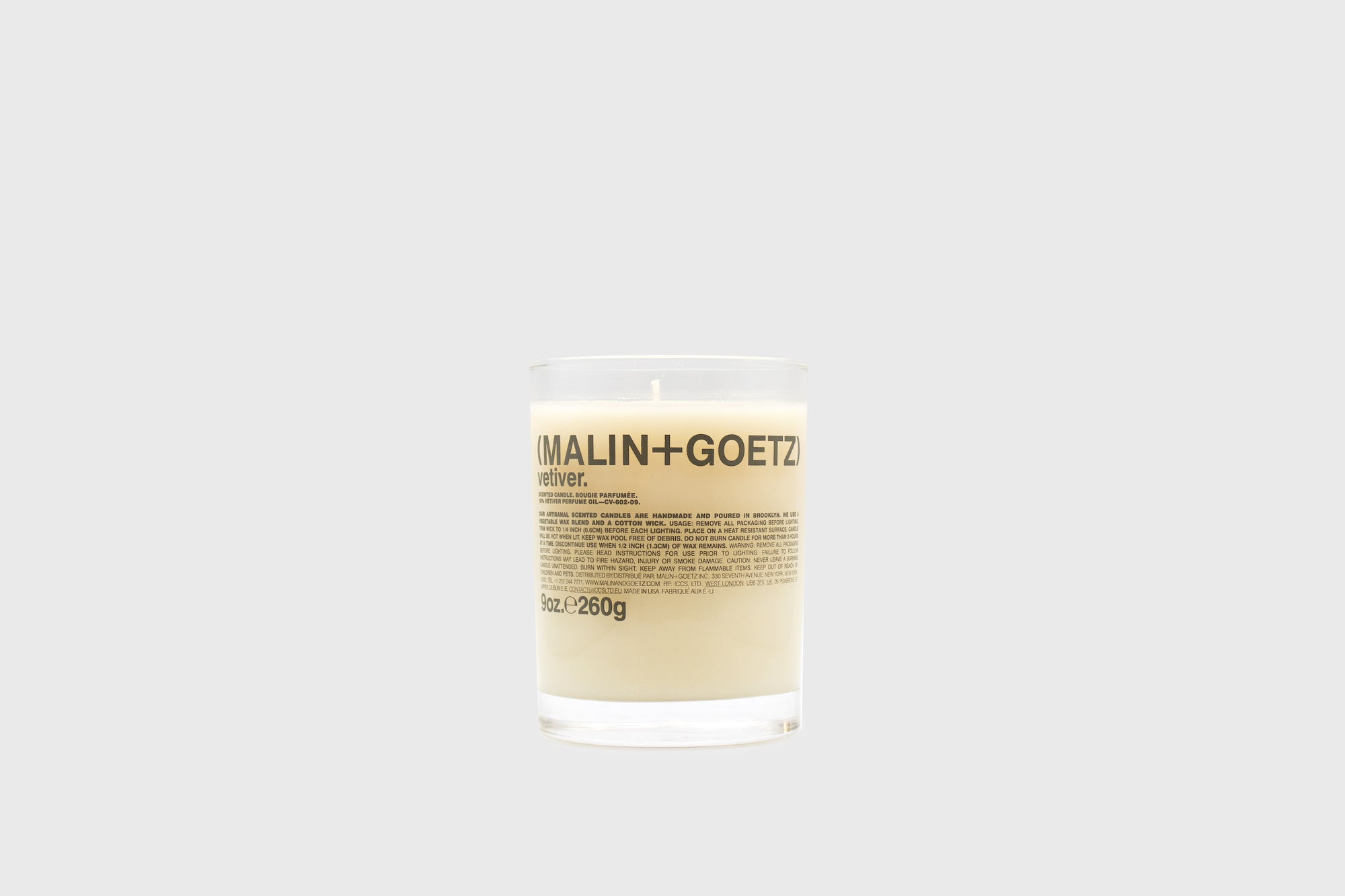 Vetiver Candle Candles &amp; Home Fragrance [Homeware] MALIN+GOETZ    Deadstock General Store, Manchester