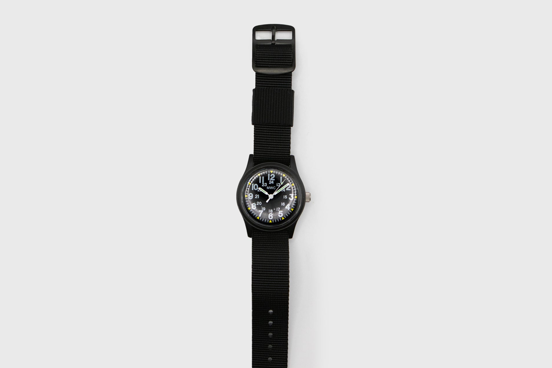 U.S. 1970s Pattern Service Watch [Black/Black] Watches &amp; Clocks [Accessories] M.W.C.    Deadstock General Store, Manchester