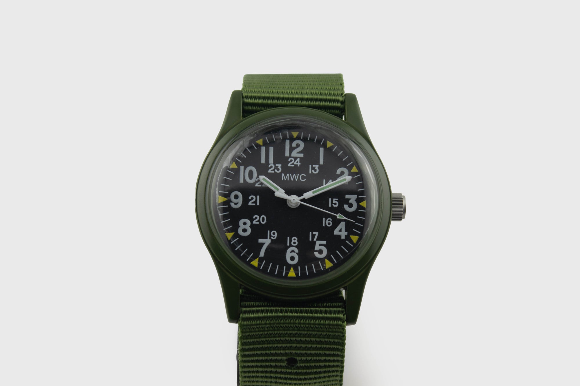 M.W.C. - U.S. 1970s Pattern Service Watch [Olive/Olive] - BindleStore.