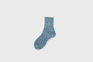 6-Colour Heather Twister Socks [Blue] Socks & Slippers [Accessories] Mauna Kea    Deadstock General Store, Manchester
