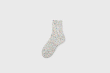 6-Colour Heather Twister Socks [White] Socks & Slippers [Accessories] Mauna Kea    Deadstock General Store, Manchester