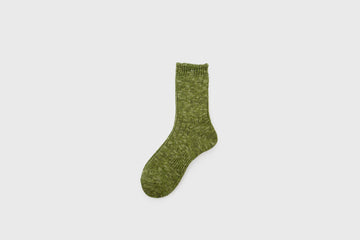 Low Gauge Slub Socks [Khaki] Socks & Slippers [Accessories] Mauna Kea    Deadstock General Store, Manchester