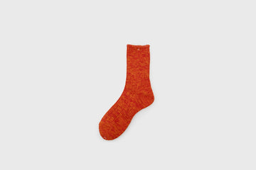 Low Gauge Slub Socks [Orange] Socks & Slippers [Accessories] Mauna Kea    Deadstock General Store, Manchester