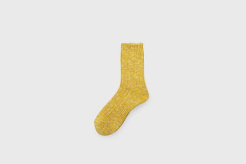 Low Gauge Slub Socks [Mustard] Socks & Slippers [Accessories] Mauna Kea    Deadstock General Store, Manchester