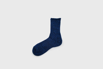 Mauna Kea Japanese Socks – Organic Cotton Hemp Blend – Indigo Navy Blue – BindleStore. (Deadstock General Store, Manchester)