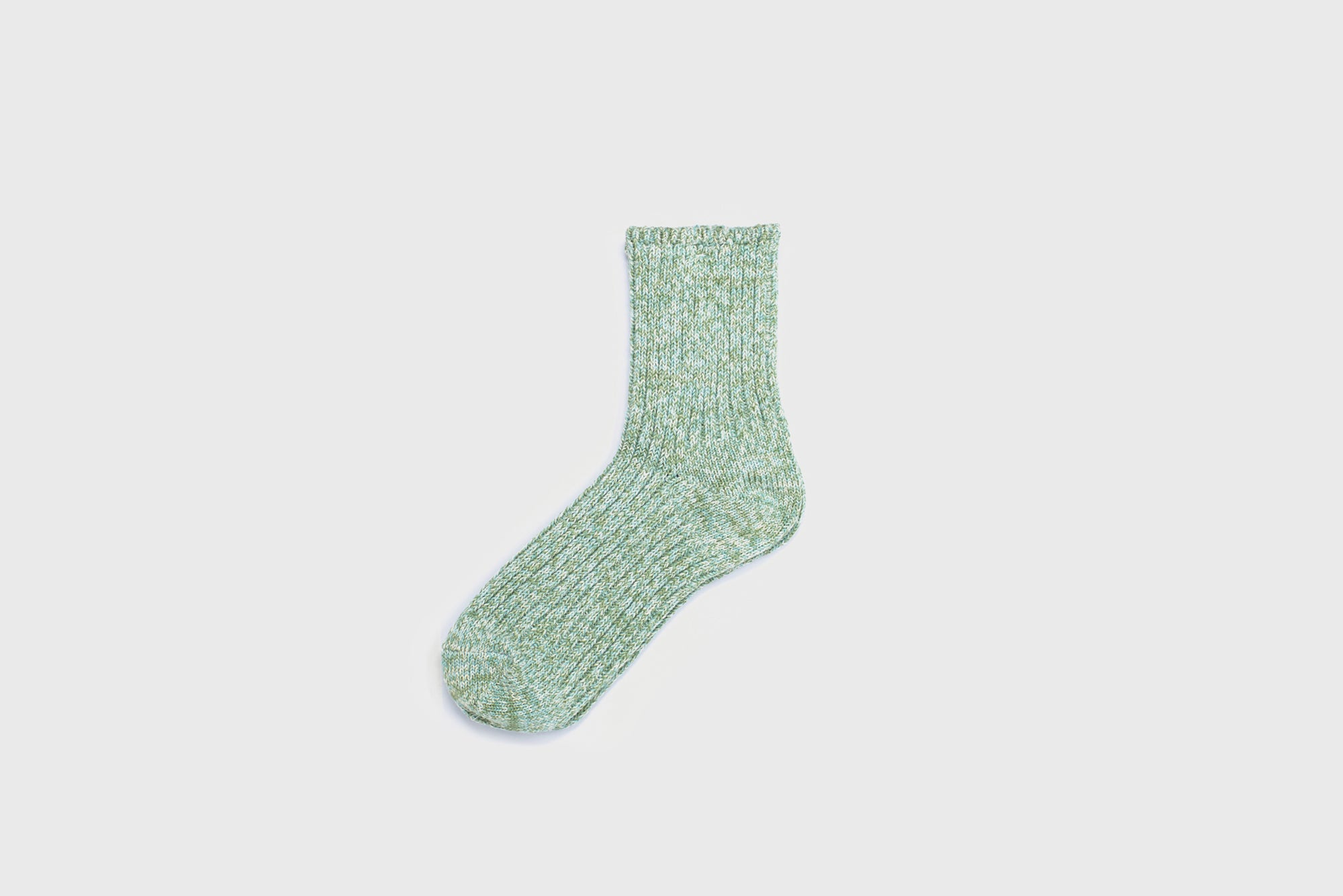 Pastel Rib Socks [Green] Socks & Slippers [Accessories] Mauna Kea    Deadstock General Store, Manchester