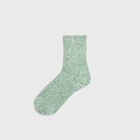 Pastel Rib Socks [Green] Socks & Slippers [Accessories] Mauna Kea    Deadstock General Store, Manchester