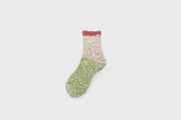 Ripple 2-Side Socks [Green] Socks & Slippers [Accessories] Mauna Kea    Deadstock General Store, Manchester