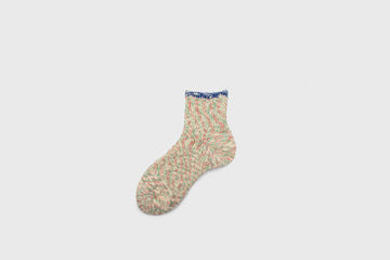 Ripple Top Ankle Socks [Blue] Socks & Slippers [Accessories] Mauna Kea    Deadstock General Store, Manchester