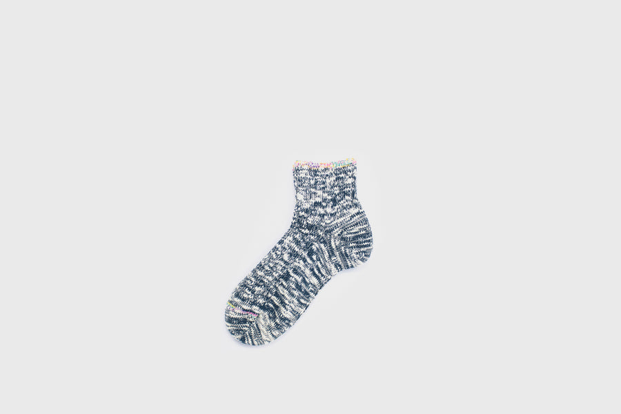 Ripple Top Socks [Blue]