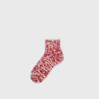 Ripple Top Socks [Red]