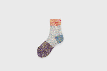 Twister Heather 3-Side Socks [Purple] Socks & Slippers [Accessories] Mauna Kea    Deadstock General Store, Manchester