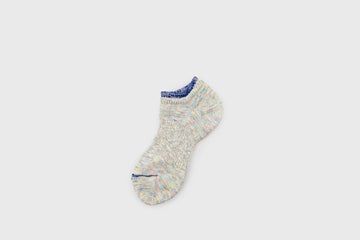 Twister Heather Sneaker Socks [Blue] Socks & Slippers [Accessories] Mauna Kea    Deadstock General Store, Manchester