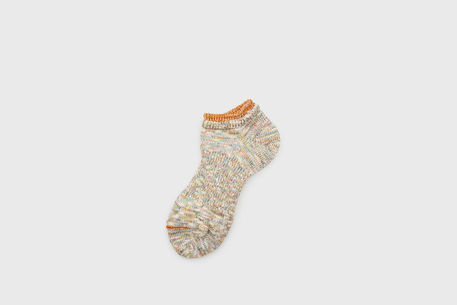 Twister Heather Sneaker Socks [Orange] Socks & Slippers [Accessories] Mauna Kea    Deadstock General Store, Manchester