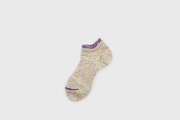 Twister Heather Sneaker Socks [Purple] Socks & Slippers [Accessories] Mauna Kea    Deadstock General Store, Manchester