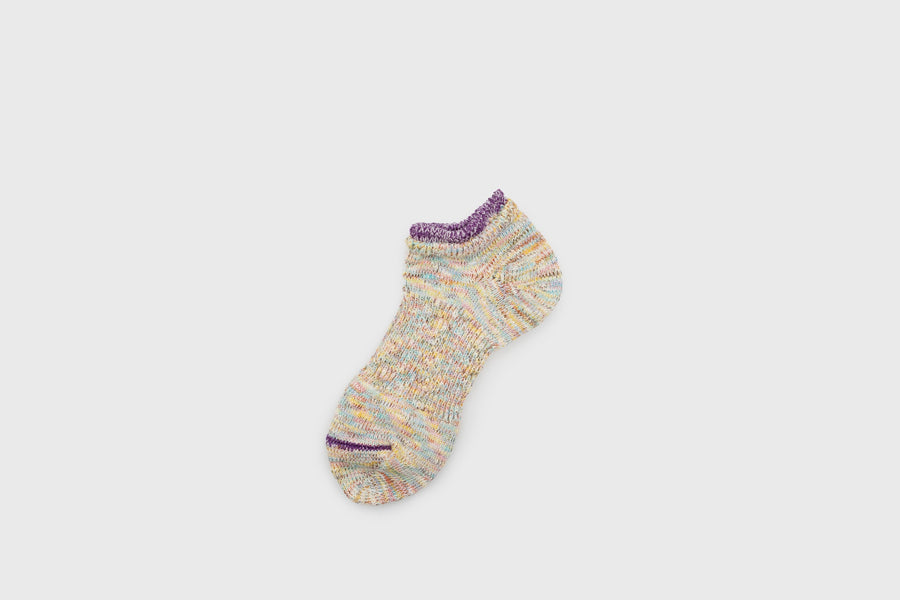 Twister Heather Sneaker Socks [Purple] Socks & Slippers [Accessories] Mauna Kea    Deadstock General Store, Manchester