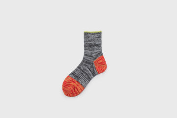 Mauna Kea Japanese Socks – Grey Wool Switch Pattern – BindleStore. (Deadstock General Store, Manchester)