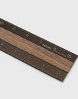 Aluminium Ruler [Brown/Walnut] Stationery [Office & Stationery] Midori    Deadstock General Store, Manchester