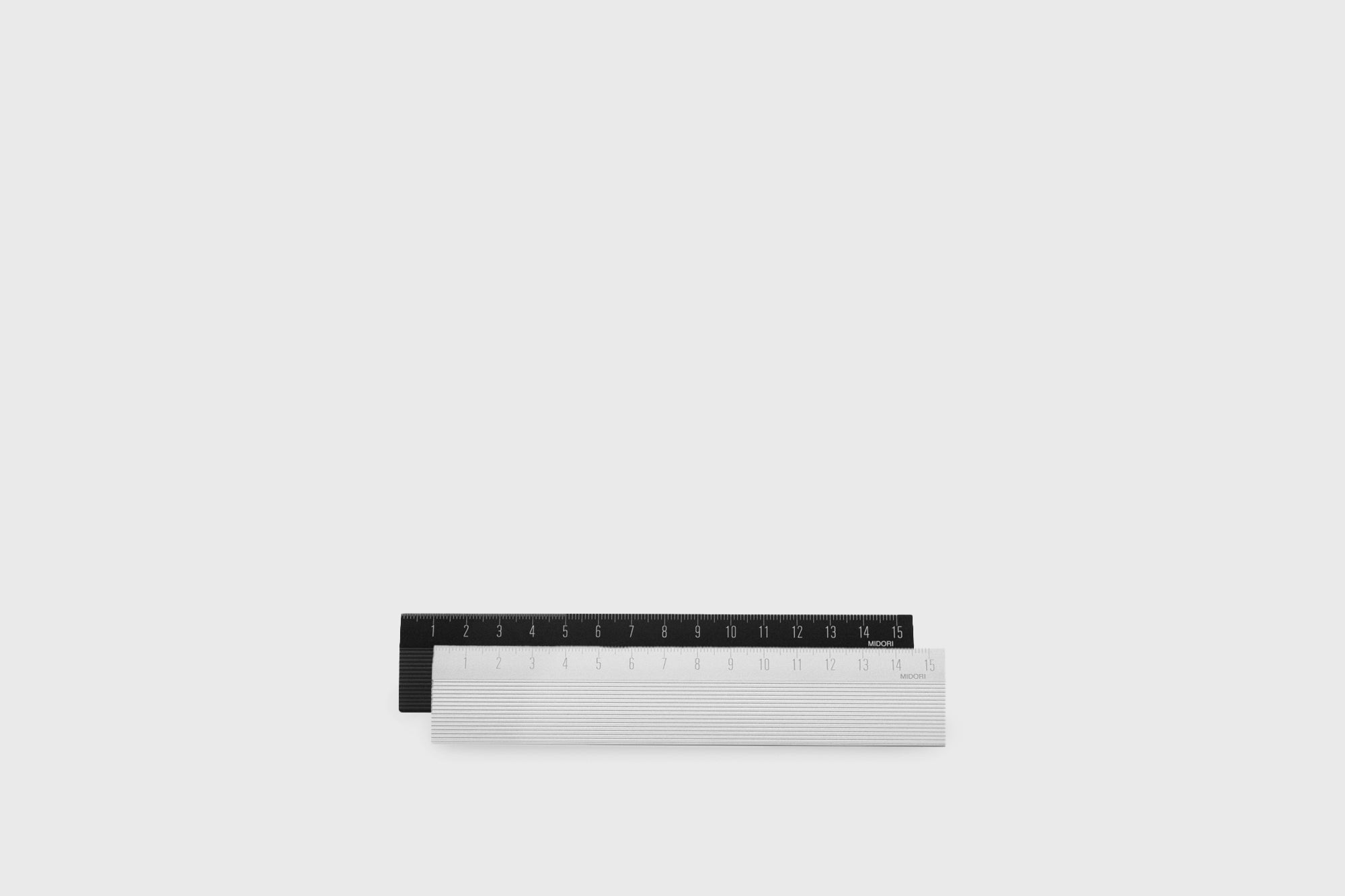 Nonslip Aluminium Ruler [15cm] Stationery [Office & Stationery] Midori    Deadstock General Store, Manchester