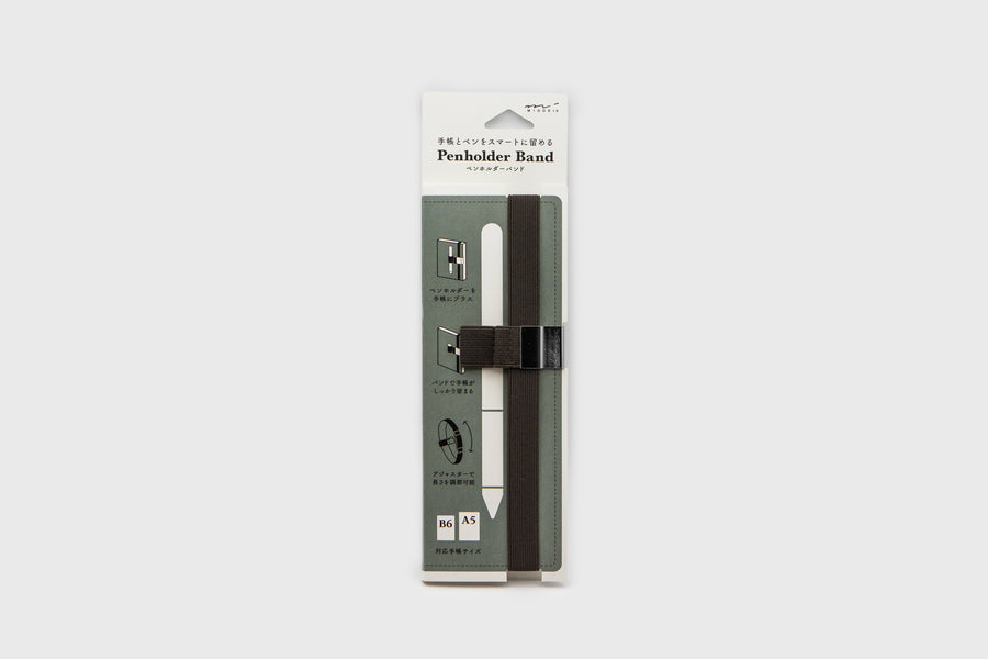 Penholder Band Stationery [Office & Stationery] Midori Black   Deadstock General Store, Manchester