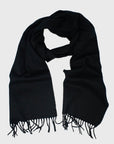 Abraham Moon - Merino Lambswool Scarf [Black] - BindleStore.