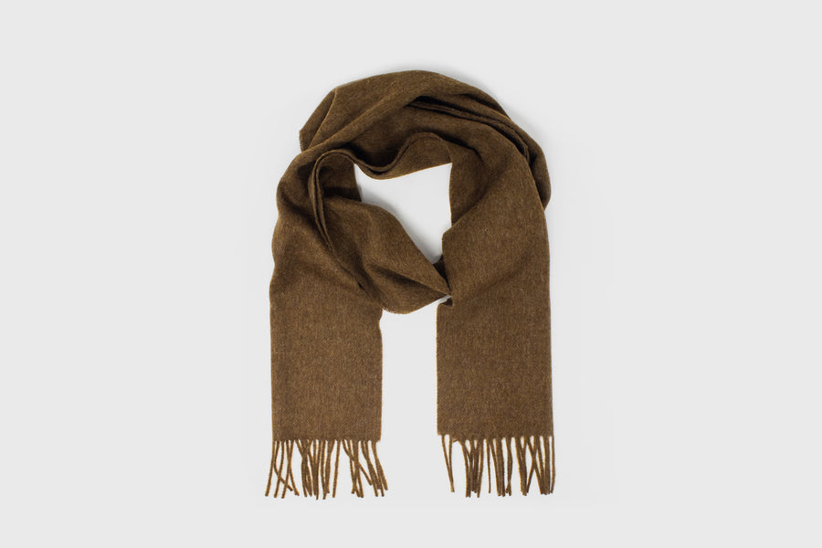 Merino Lambswool Scarf [Chocolate] Hats, Scarves & Gloves [Accessories] Abraham Moon    Deadstock General Store, Manchester