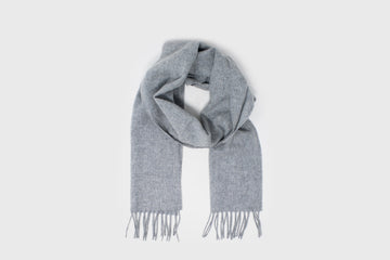 Merino Lambswool Scarf [Light Grey] Hats, Scarves & Gloves [Accessories] Abraham Moon    Deadstock General Store, Manchester