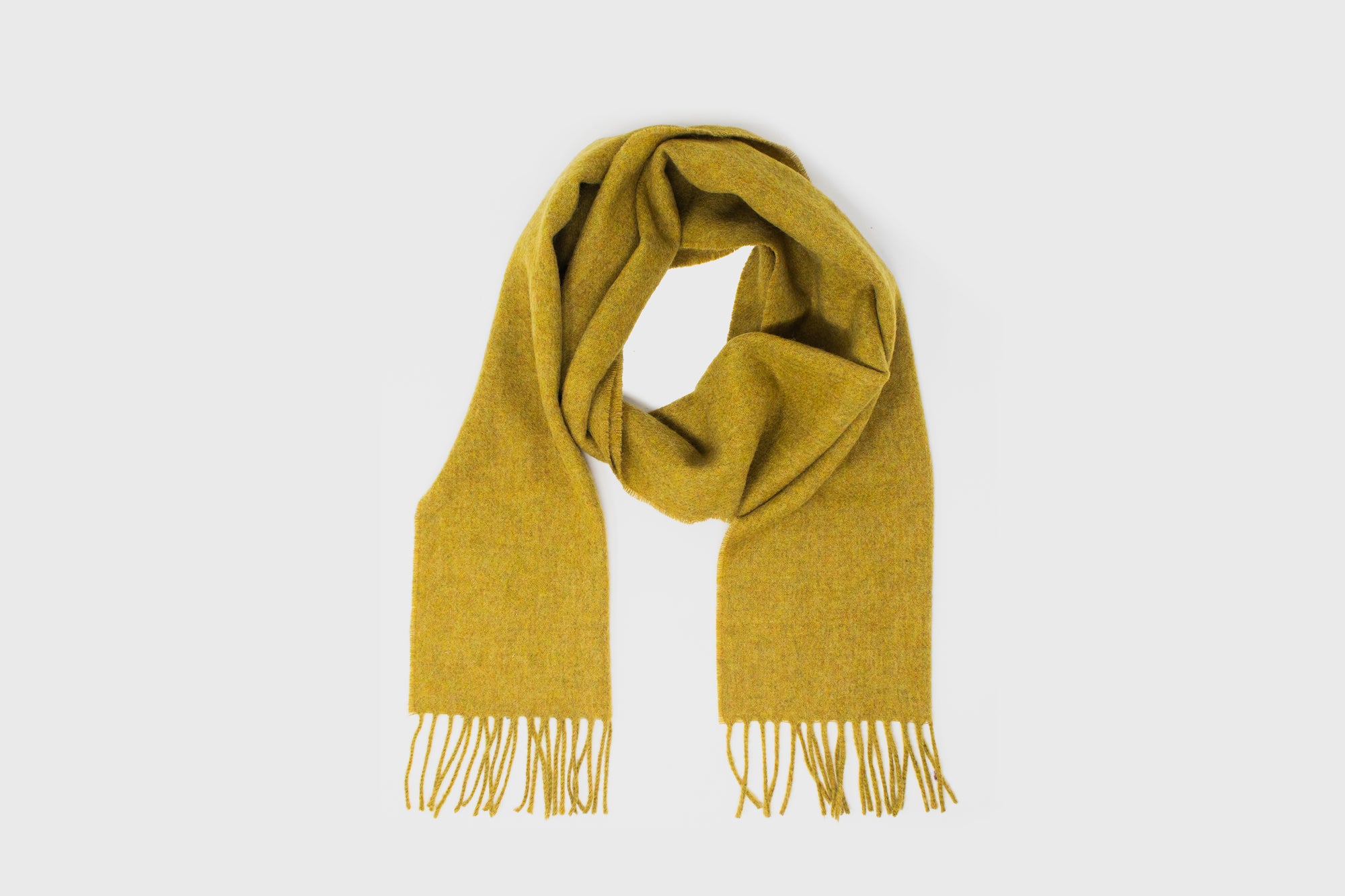 Merino Lambswool Scarf [Mustard] Hats, Scarves &amp; Gloves [Accessories] Abraham Moon    Deadstock General Store, Manchester