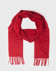 Merino Lambswool Scarf [Scarlet] Hats, Scarves & Gloves [Accessories] Abraham Moon    Deadstock General Store, Manchester