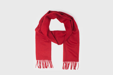Merino Lambswool Scarf [Scarlet] Hats, Scarves & Gloves [Accessories] Abraham Moon    Deadstock General Store, Manchester