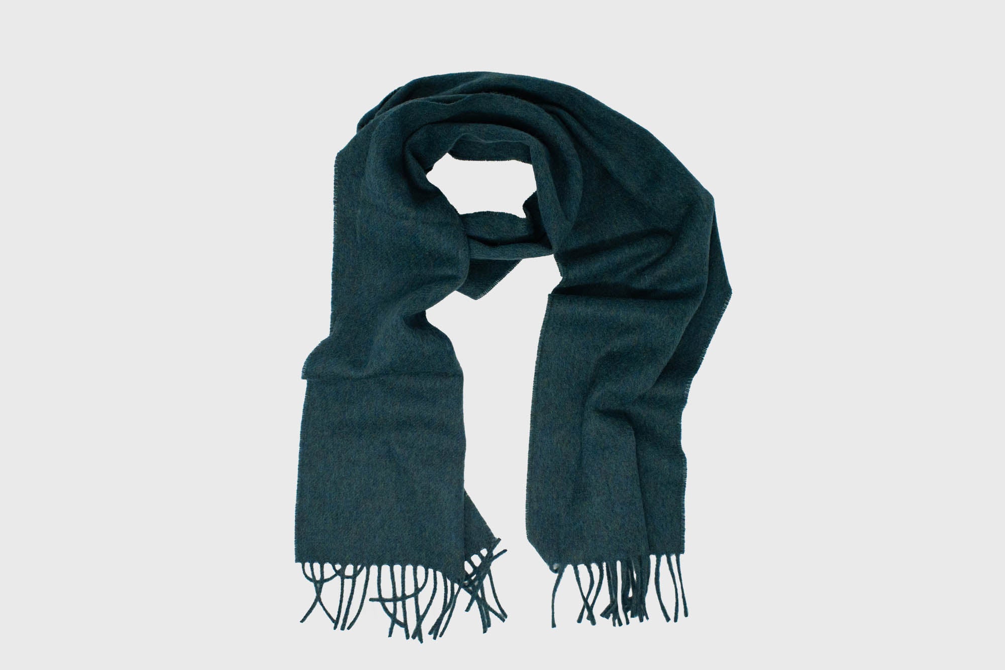 Abraham Moon - Merino Lambswool Scarf [Teal] - BindleStore.