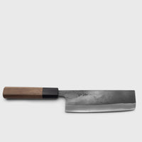 Niwaki Shirogami White Paper Japanese Steel Nakiri Knife – small – walnut handle – BindleStore. (Deadstock General Store, Manchester)