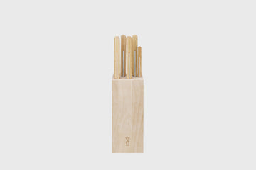 Opinel 5 piece wooden knife block – BindleStore. (Deadstock General Store, Manchester)
